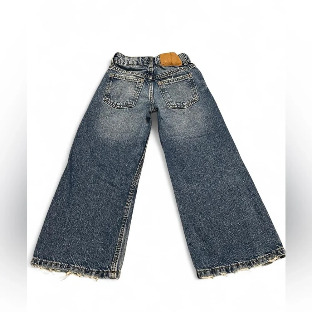 Zara Kids Blue Wide-Leg Jeans - Picture 4 of 5